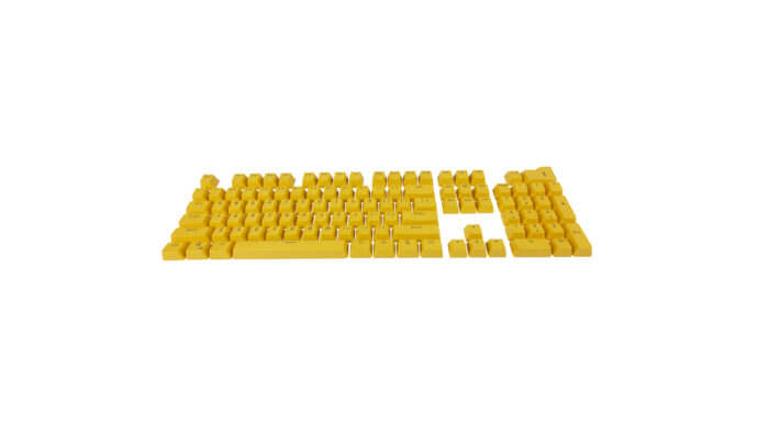 Yellow Keycaps PBT Backlit 104 Key