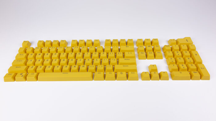 Yellow Keycaps PBT Backlit 104 Key