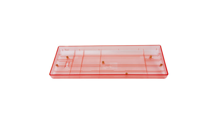 Mechanical Keyboard 60% Plastic Case Red Transparent